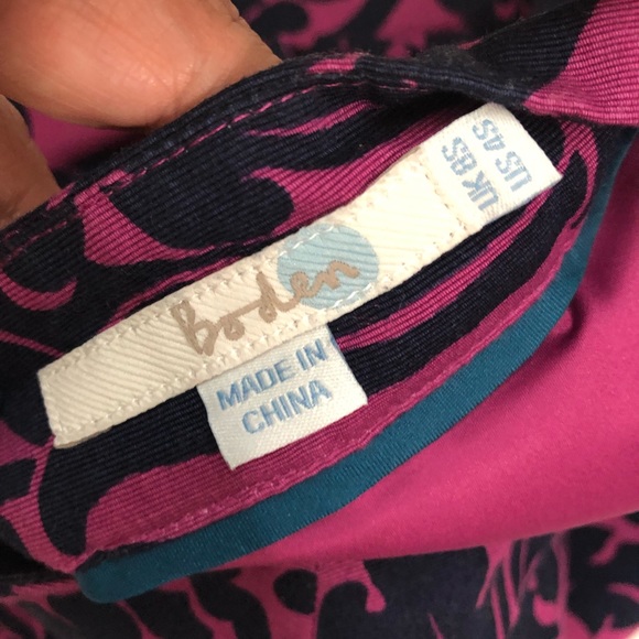 Boden Purple Navy ALine Pocket Layer Skirt 4 Short - Picture 3 of 5